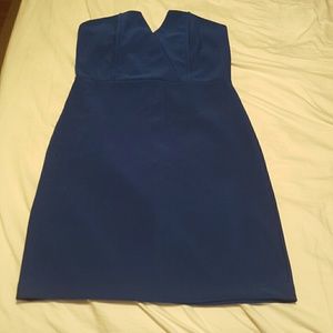 Blue V Dress