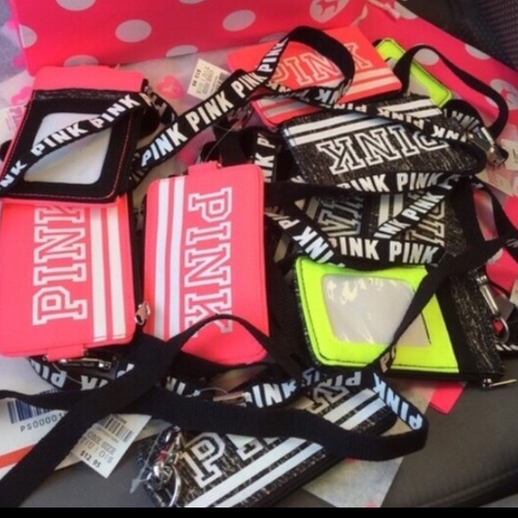 PINK VS lanyards