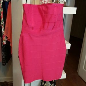 Hot Pink Bandage Dress Almost Newww!
