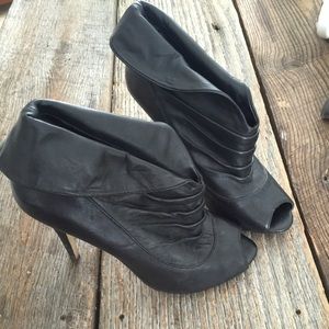 Aldo Black Leather Heels