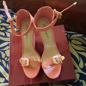 High Heel Wedge Shoes Sandals