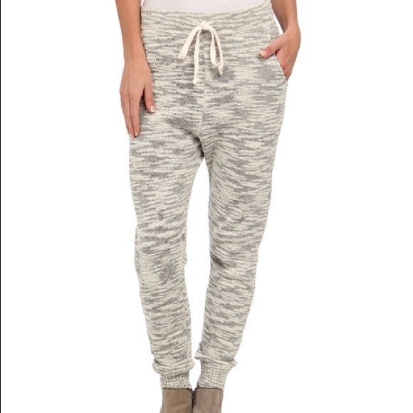 Free People Grey Knit Harem Pants