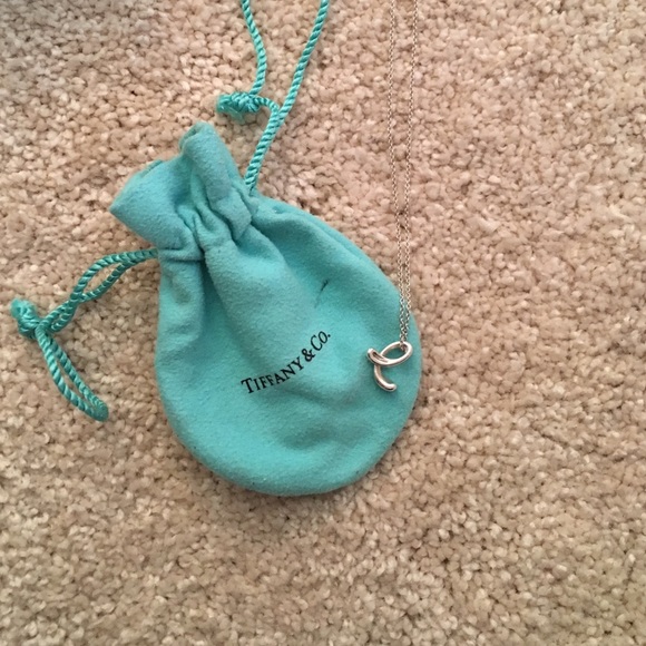 Tiffany Letter Necklace, sterling silver
