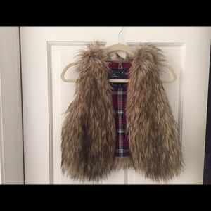 Faux fur vest