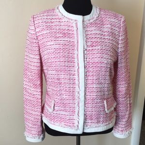 Tahari Pink Wool Blazer Size 14