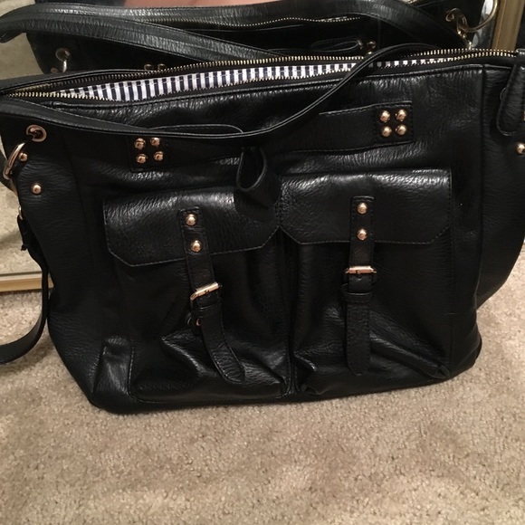 Black cross body purse