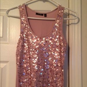 Sequined tank
