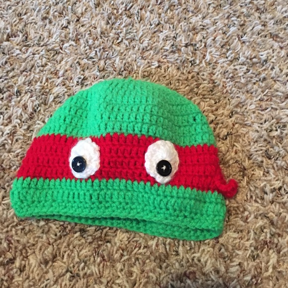 Ninja turtle crochet hat