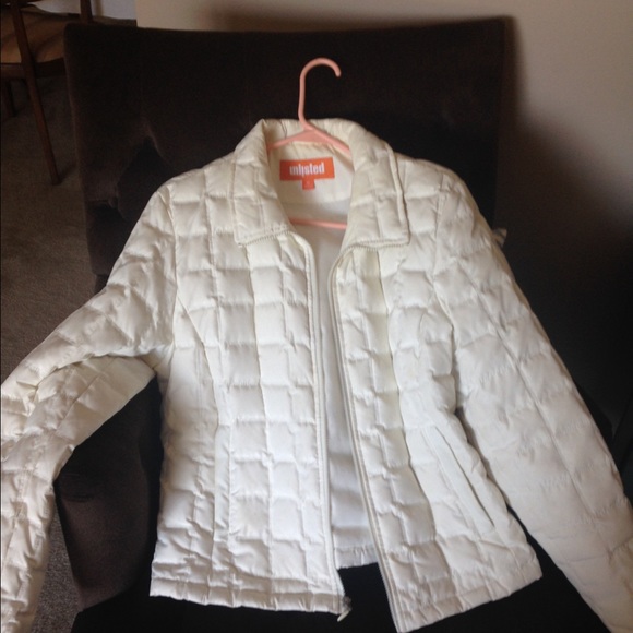 Cream puffer coat