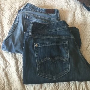 2 pairs of express jeans