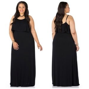 SOLD ❌ Ruffle-Top Maxi Dress