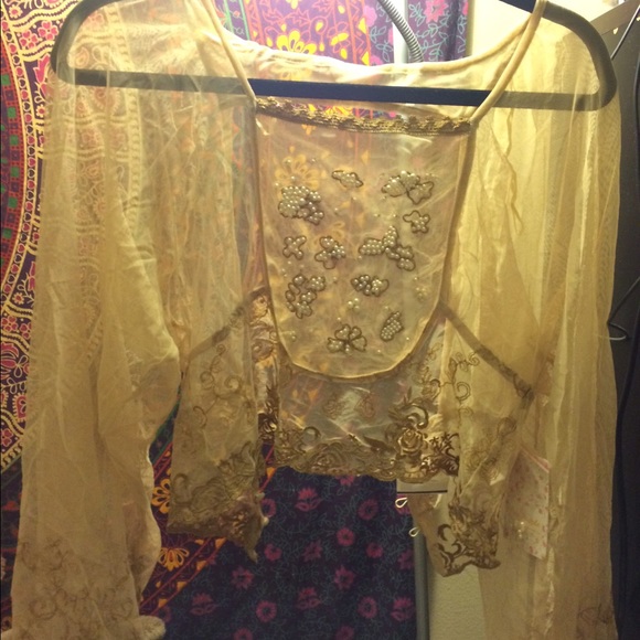 Free people show pony lace top