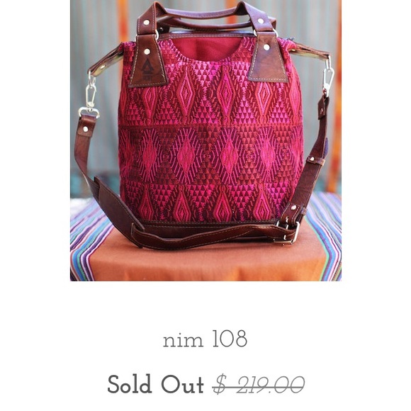 RARE Leather & Handwoven Bag - Picture 3 of 4