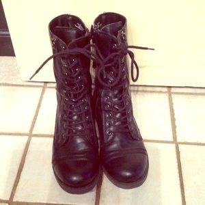 Black Combat boots