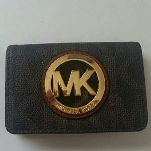 MICHAEL KORS Fulton PVC Card Case wallet