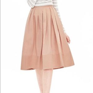 Banana Republic Midi Taffeta Skirt