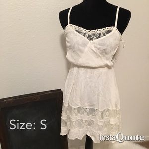Cream lace dress
