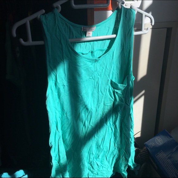 Teal tank top from GAP
