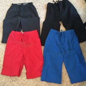 4 scrubs pants