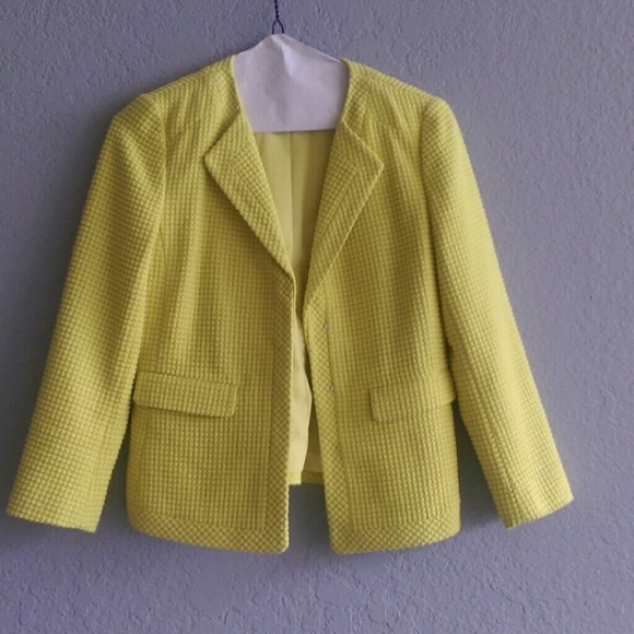 Ann taylor chartreuse jacket