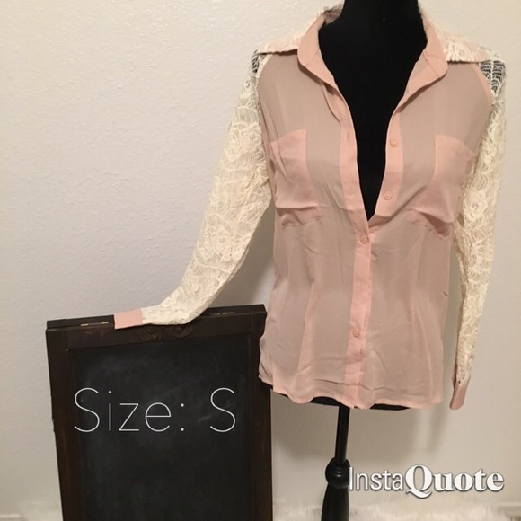 Lace sleeve top