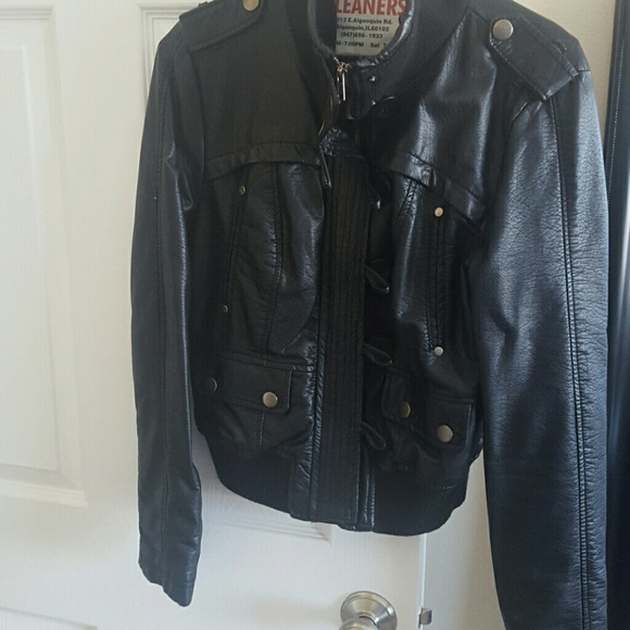 Faux leather jacket