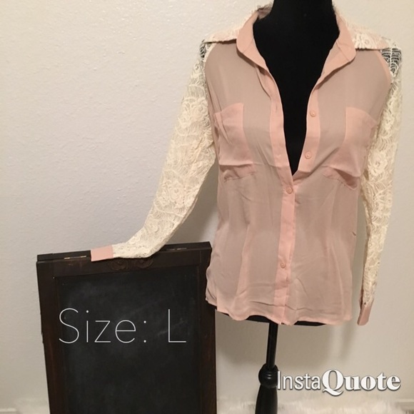 Lace sleeve top