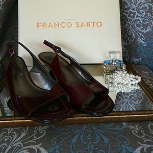 Reduced Maroon Sling Back
