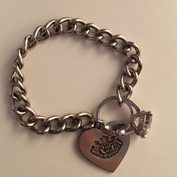 Juicy Couture Silver Heart Bracelet