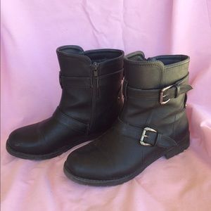 Black Moto Boots