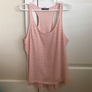 Blush detailed tank