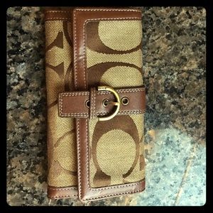 Brown Leather Coach wallet