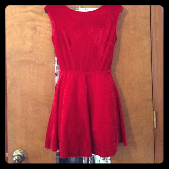 Red Velvet Dress