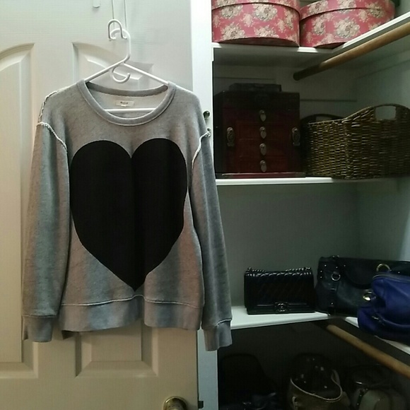 Madewell HEART Sweatshirt
