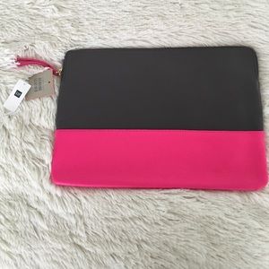 Gap leather clutch