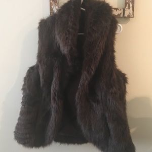 Faux fur vest