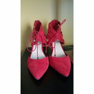 Lane Bryant  Lace Up Scrappy Heel NEW 9W