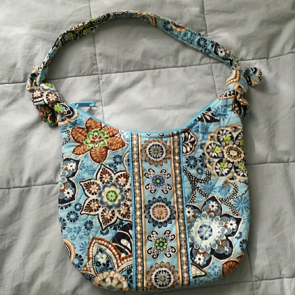 Vera Bradley Blue Flower Print Purse