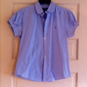 Ralph Lauren cap sleeve shirt. Excellent condition