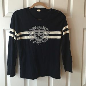 Navy blue jcrew sweater