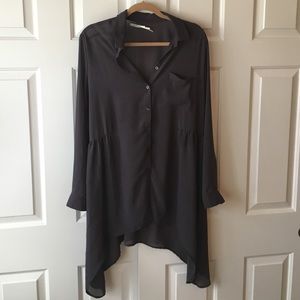 Kimchi and blue sheer blouse dress