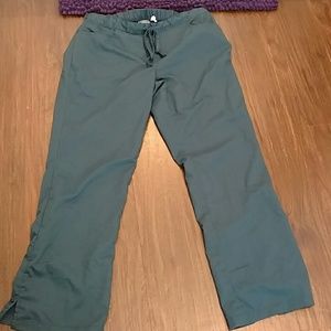 Green/teal greys anatomy scrubs large long flare