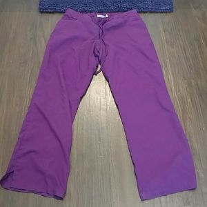 Like new large greys anatomy scrubs bright purple