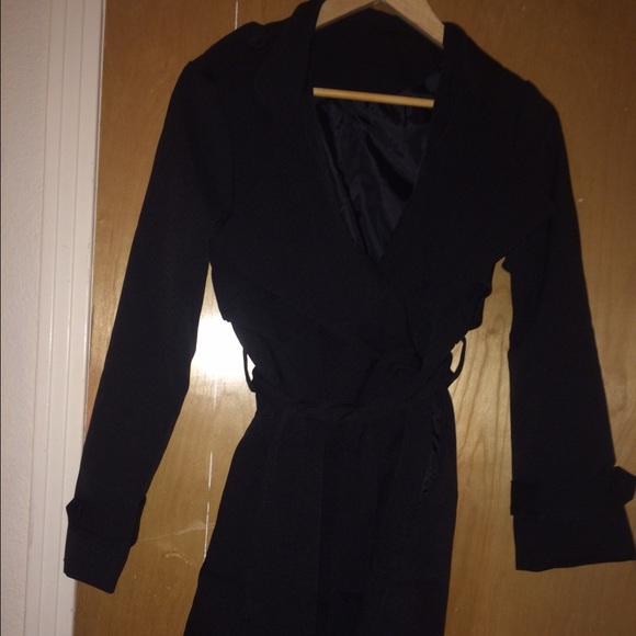 Black trench coat