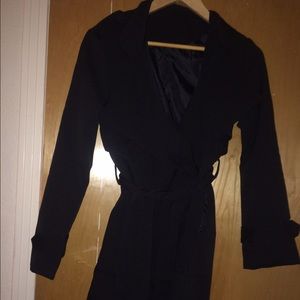 Black trench coat