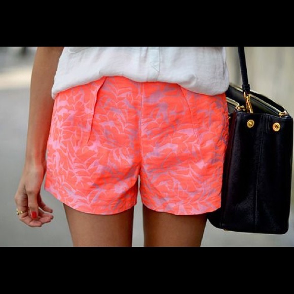 J.Crew Neon Jacquard Tap Short
