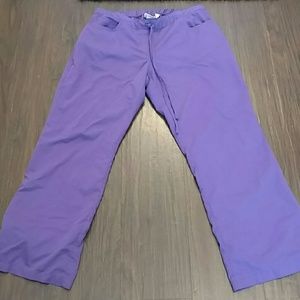 Greys anatomy grape scrub pants large
