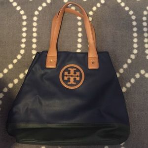 Tory Burch color block tote