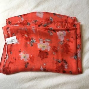 New J.Crew Floral Scarf