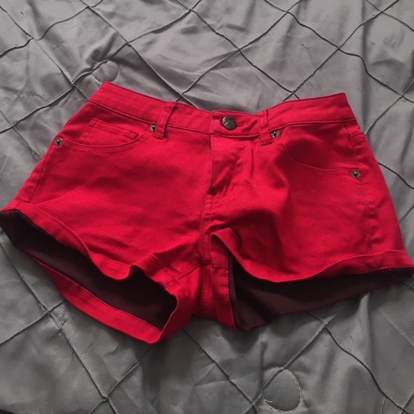 Red shorts